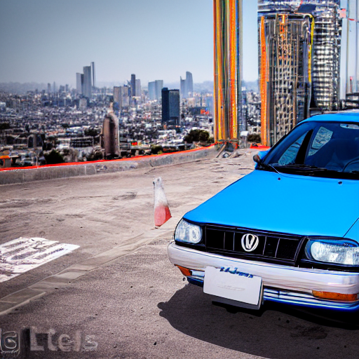 3 5 Mm Photo Of Metallic Blue Jetta Like Hot Wheels Model Wi...