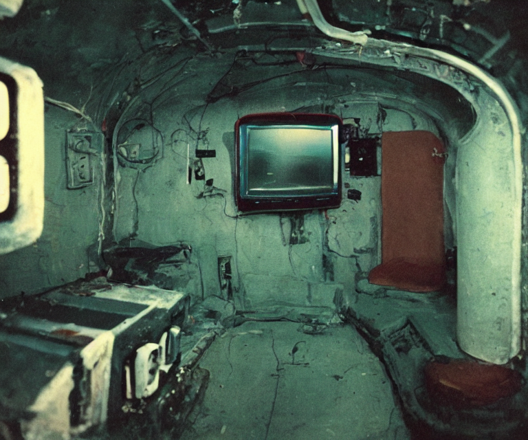 Low - Fi Color Analog Photography. Liminal Space, Submarine...