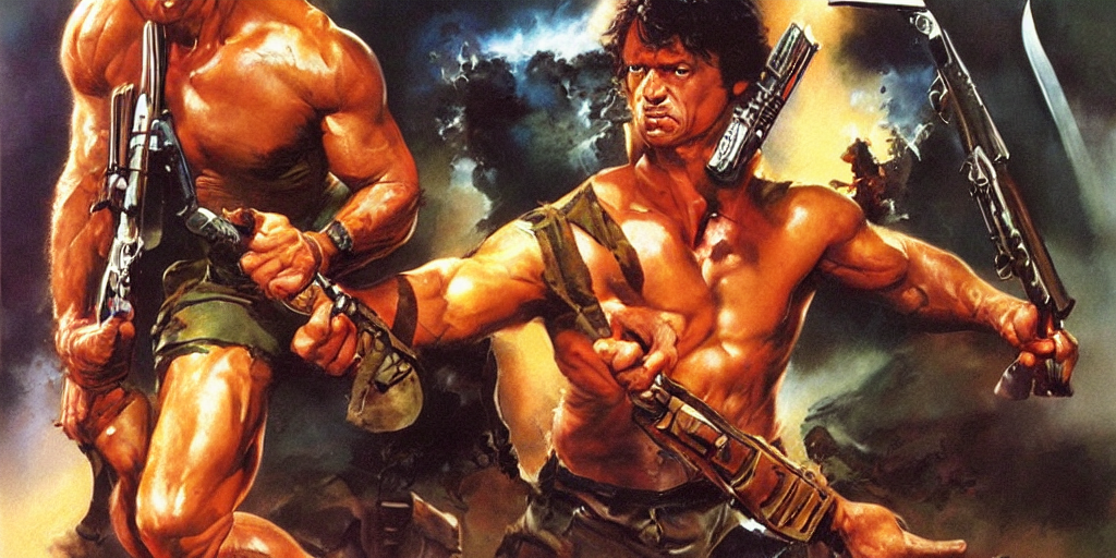 First Blood, John Rambo, Art By Boris Vallejo