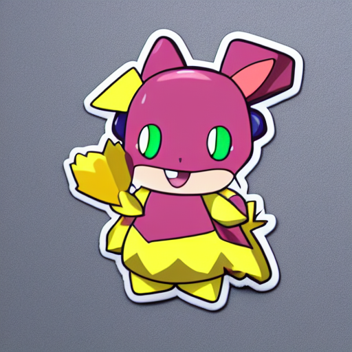 Cute Miss Mascot Florges Florges Florges Pokemon Sticker Art...