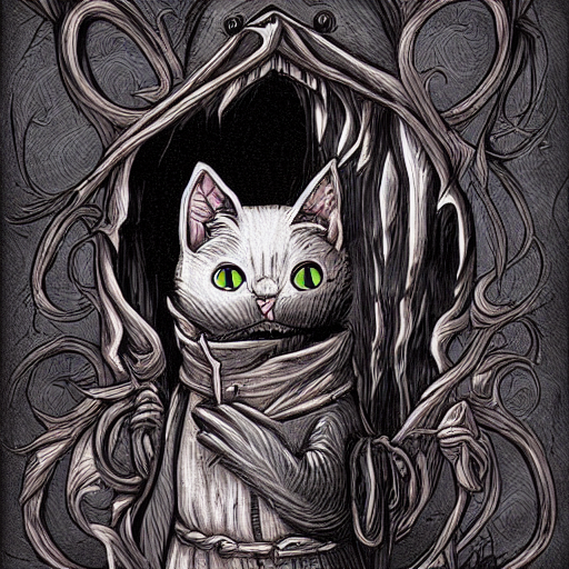 Evil Cat By Blasphemous