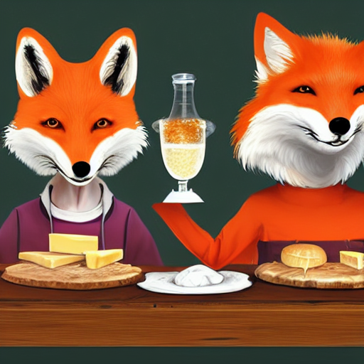 Foxes Judging A Cheese Competition, Artstation, Detailed, Aw...