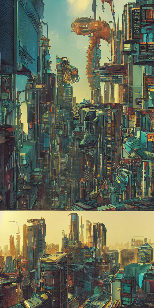 Full Page Comic Book Drawings Of Cyberpunk Apocalyptic Offic...