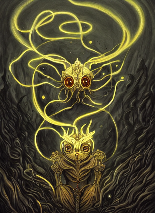 A Portrait Of Eevee Cultist Of Yog Sothoth Golden Bangles Ar...