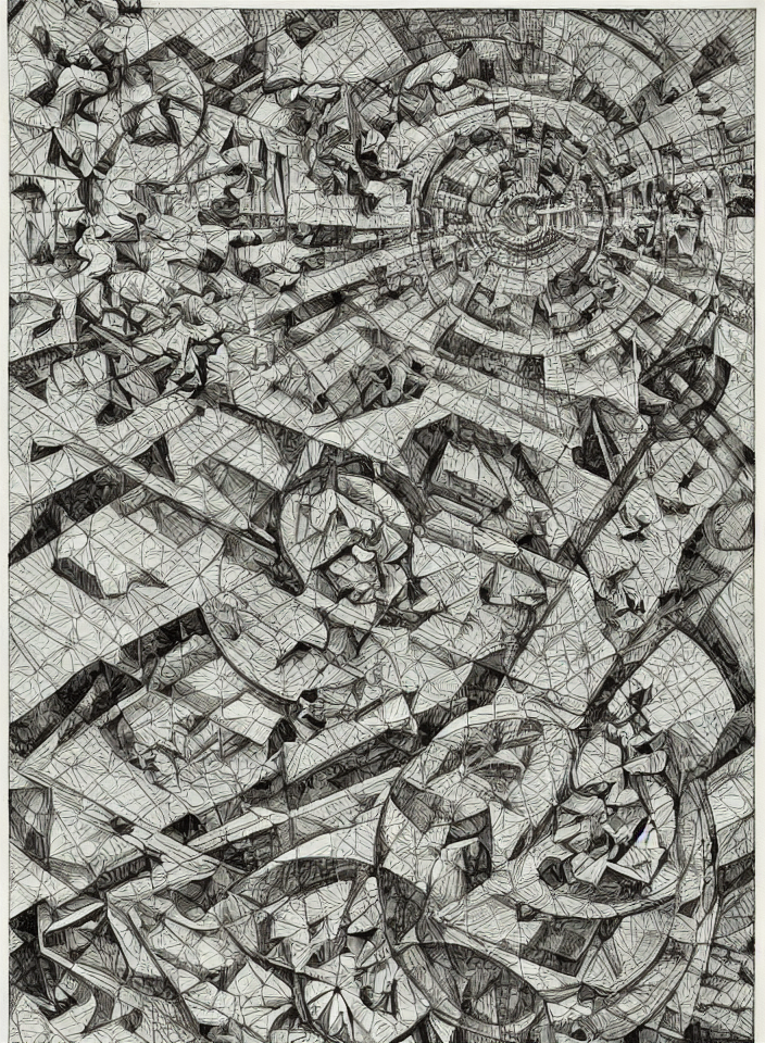 Hydrogen By M. C. Escher