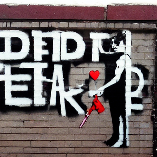 Banksy Art Saying Release The Weights