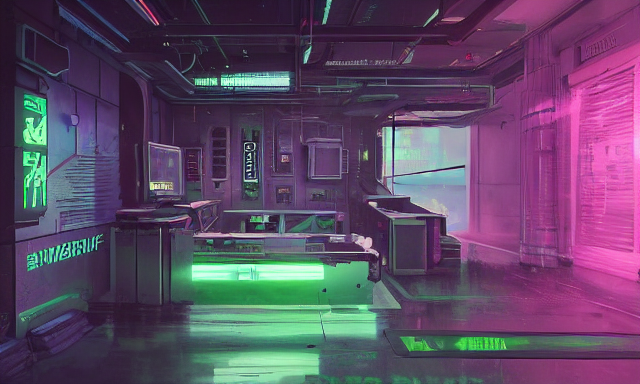 Photo Environement Cyberpunk Datacenter  4, 4 K Rtx Hdr Volu...
