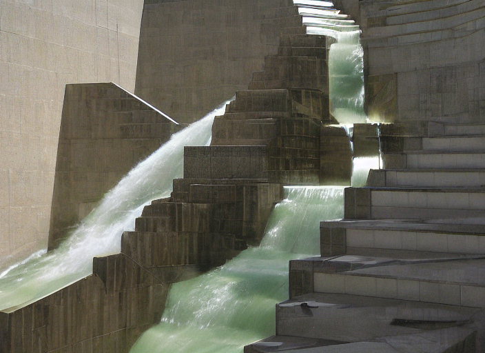 An Art Deco Sculpture Of A Dam By Yasushi Sugiyama And Chafi...