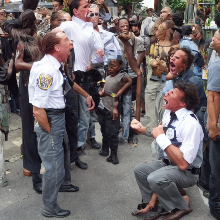 Arnold Yelling At A Person Outside A Gastation. Hes Telling...