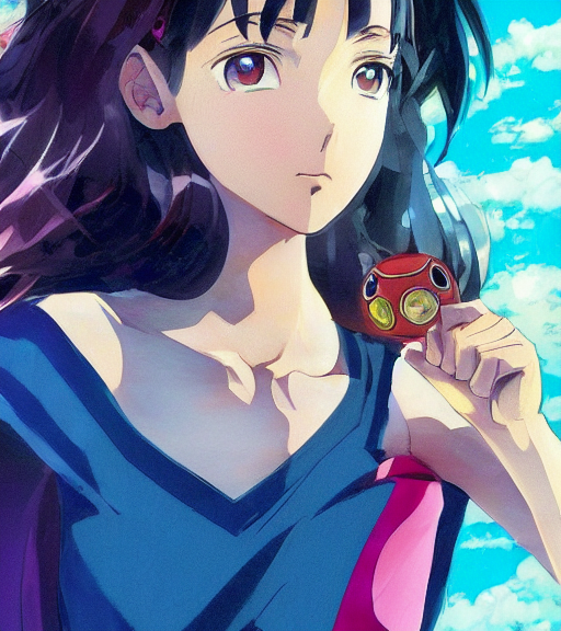 An Anime Portrait Of Beautiful Young Gal Gadot As A Pokemon...