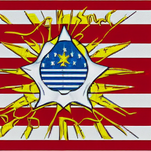 The Flag Of The State Of Madonna, A Digital Rendering By Mar...