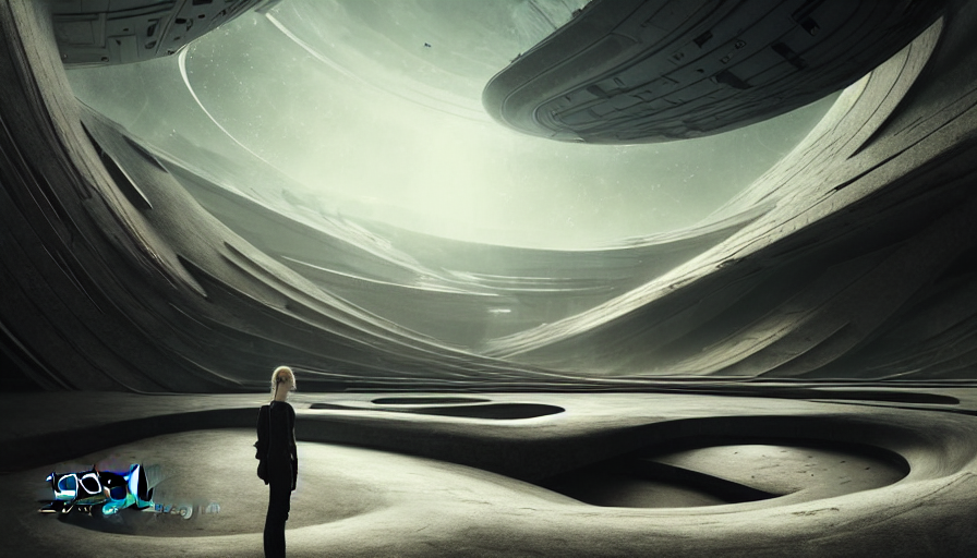 Photograph, Beautiful Landscape, Futuristic Scene, Interstel...