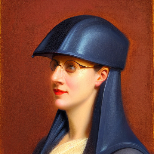 Head And Shoulders Portrait Of A Female Engineer, Byzantine,...