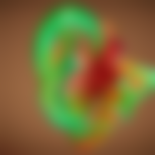 A Biomechanical Orchid Flower Made Of Jello, Reflective Octa...