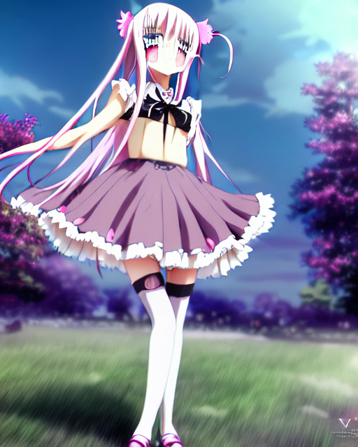 Catchlight On A Hyper Cute Blonde Bombshell Anime Girl Illya...