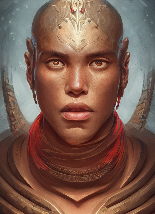 Teak God, Highly Detailed, Portrait, Digital Painting, Trend...