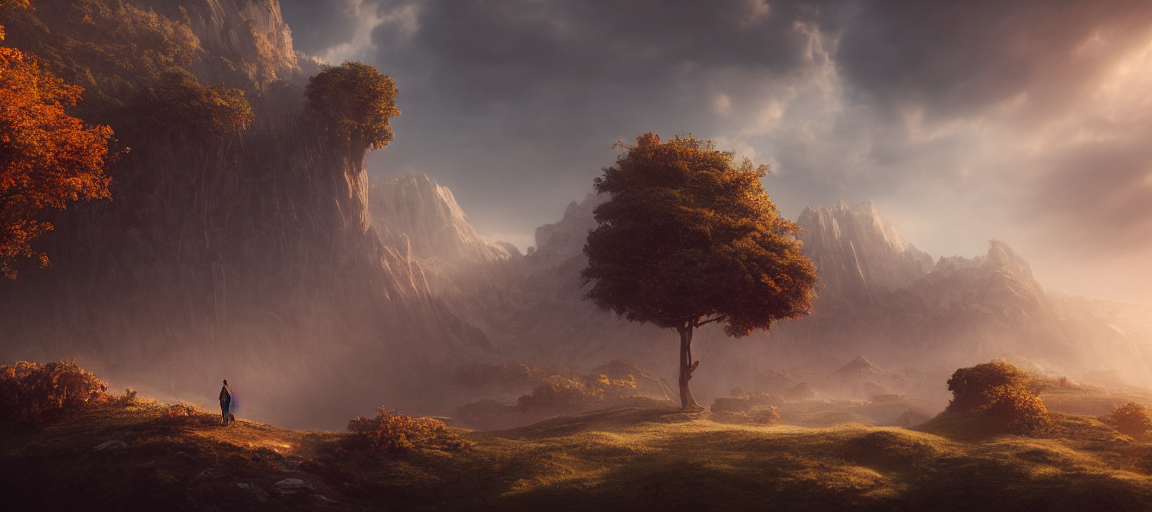 Photograph Of Beautiful Landscape, Mystical Breeze, Environm...