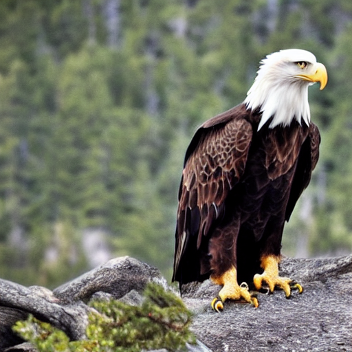 A Photo Of A Bald Eagle And Grizzly Bear Hybrid Creature