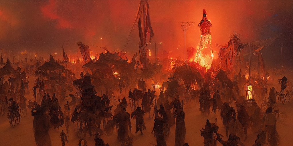 Burning Man 2 0 7 7 At Night By Denis Villeneuve Tom Anders...