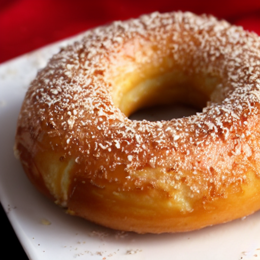 Delicious White Chocolate Glazed Donut