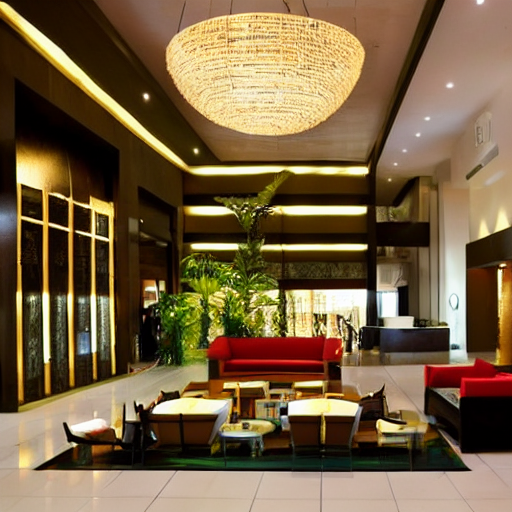 An Modern Brazilian Hotel Lobby