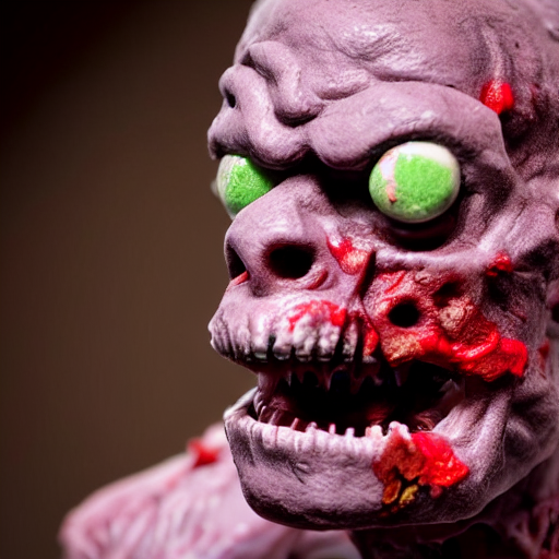 A Plasticine Model Of A Bloodthirsty Zombie, Photograph, Sha...