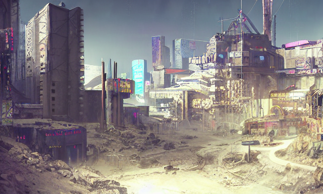 Photo Environement Cyberpunk Old Mine  4, 4 K Rtx Hdr Volume...