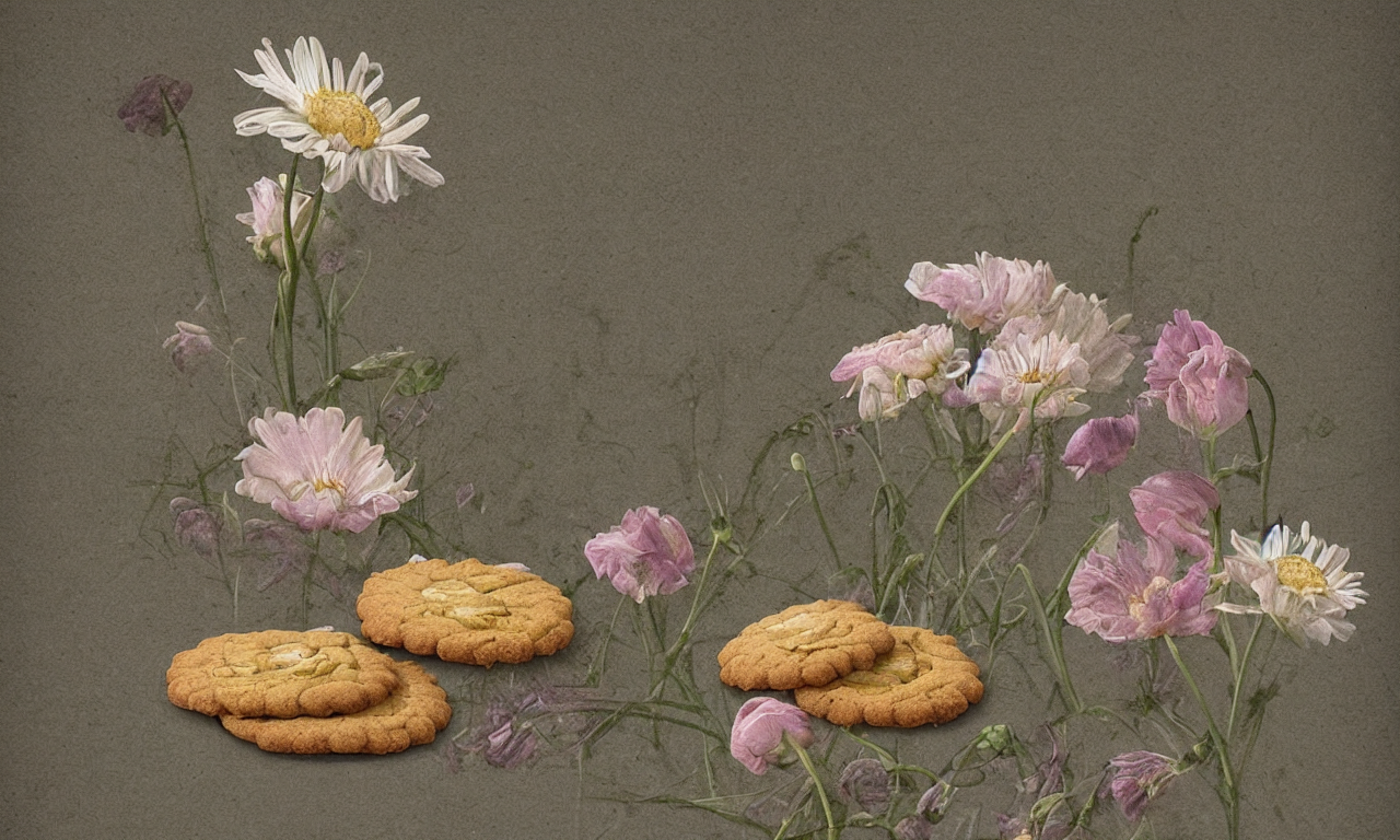 Good Morning  , Field Flowers, Danish Cookies, Ancient Manus...