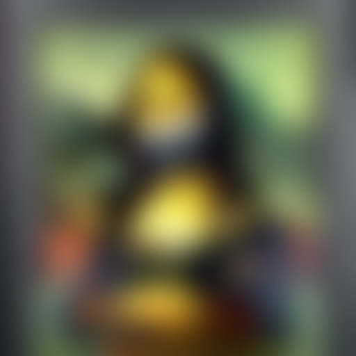 Oil Painting By Marcel Duchamp Of The Mona Lisa With A Musta...