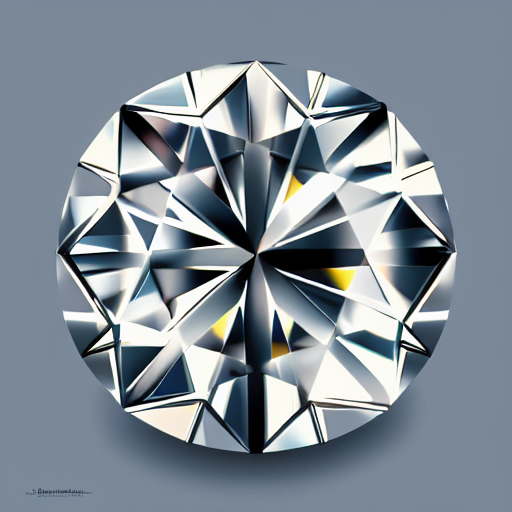 A Hyperrealistic Diamond Shining In The Light With A Dark Ba...