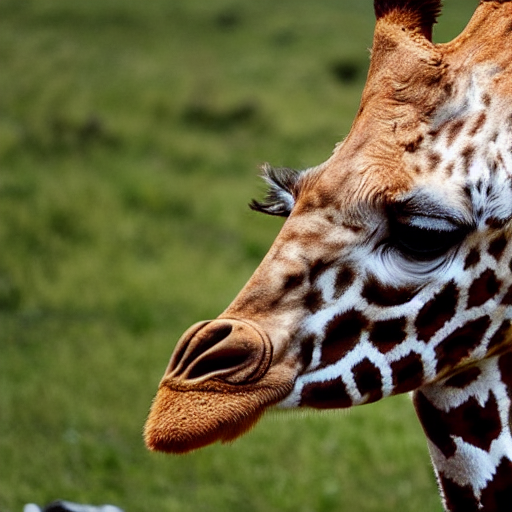 Photo Of A Giraffe With A Leopard Head