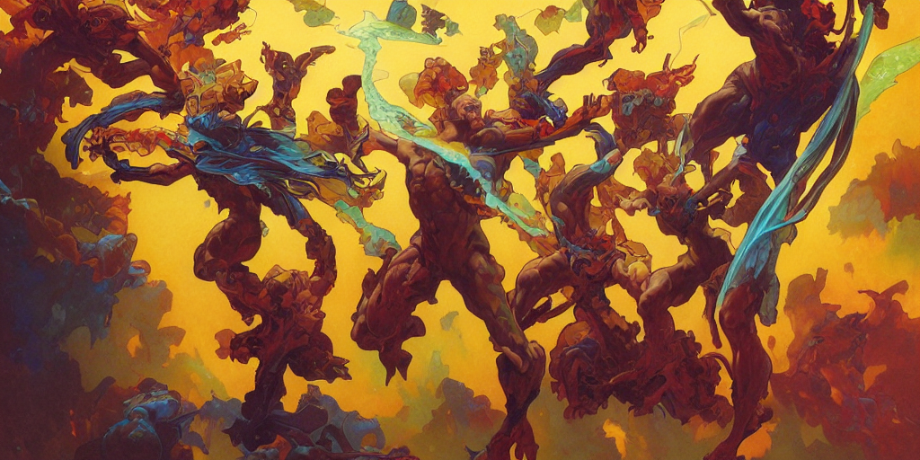 Nebula Explosion, Multicolor Color Scheme, By Jesper Ejsing...