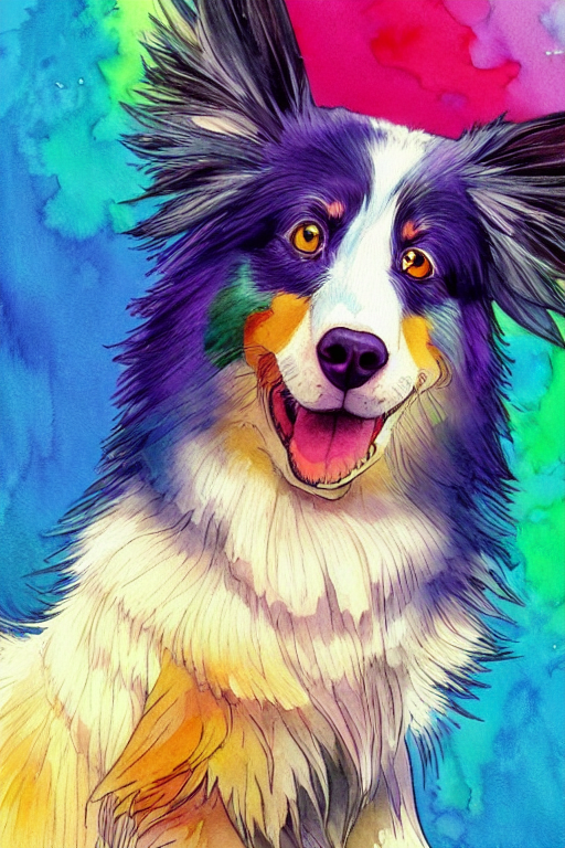 A Vibrant Emotional Animation Key Shot Of Cute Australian Sh...