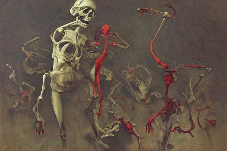 Only With Red, A Red Faceless King, In A Red Throne Room, A...
