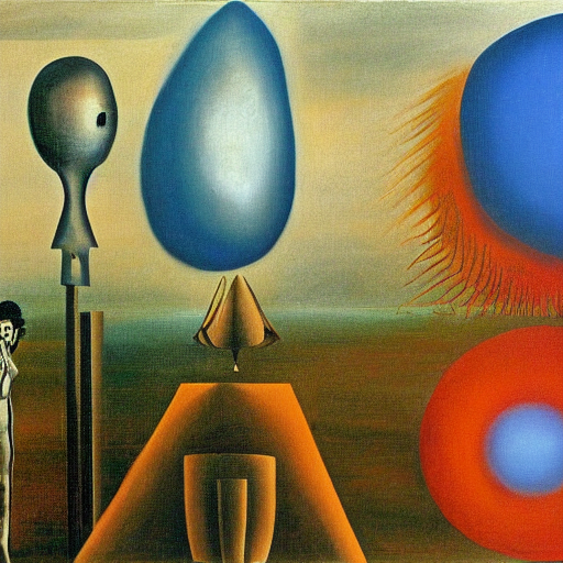 A Surrealist Painting By Max Ernst, Salvador Dali And Bob Ro... — Stable Diffusion AI Prompt: a surrealist painting by max ernst, salvador dali and bob ross, coherent composi...